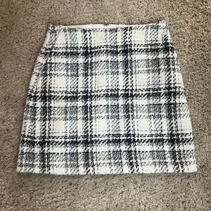 Loft plaid skirt